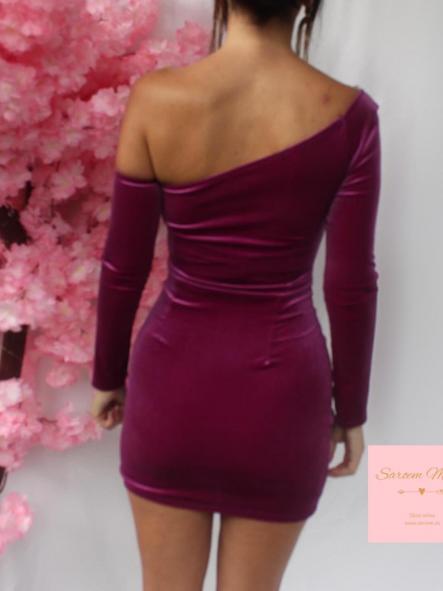 Vestido Nereida Terciopelo Buganvilla [3]