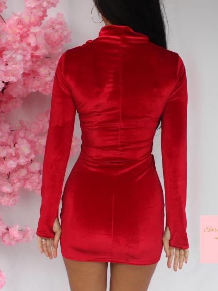 Vestido Terciopelo Rous Rojo [3]
