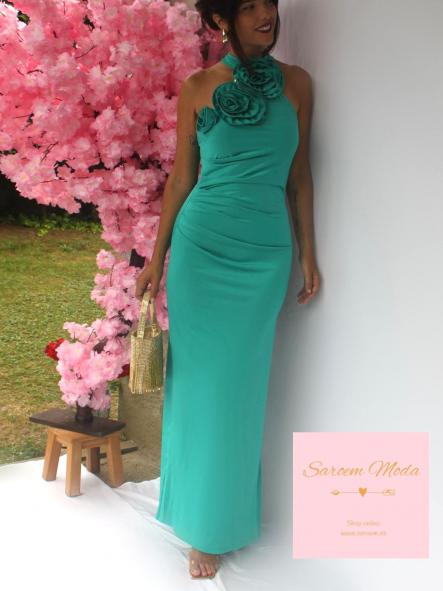 Vestido Kiwa Turquesa