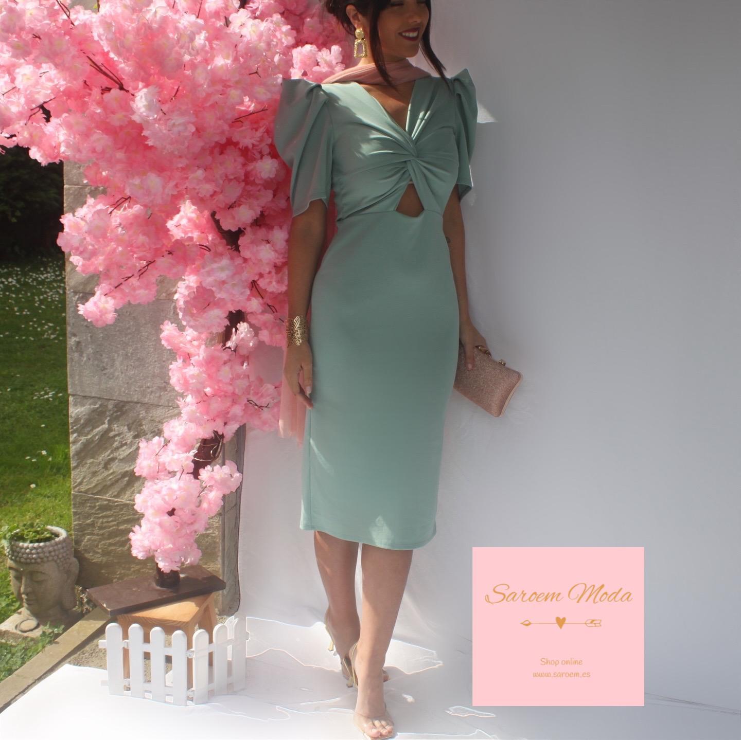 Vestido Daryna Verde Basil