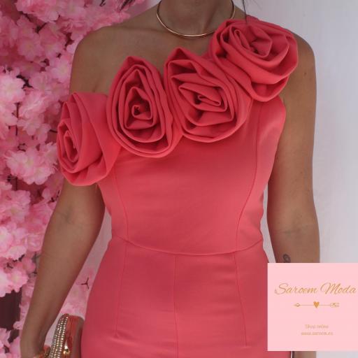 Vestido Loto Coral  [3]