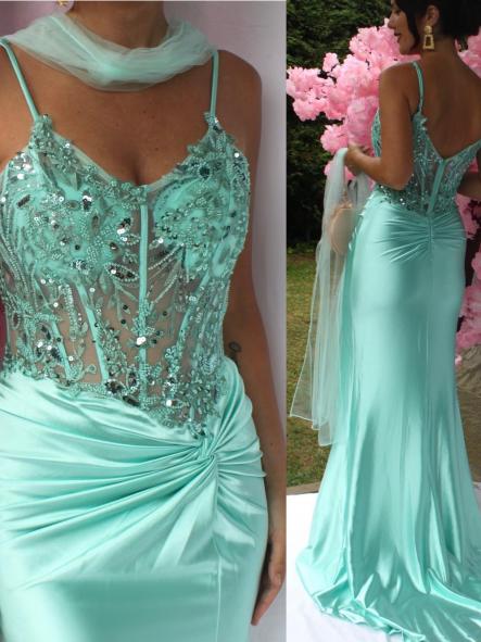 Vestido Frozen Aguamarina [4]