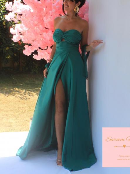 Vestido Princesa Verde Esmeralda