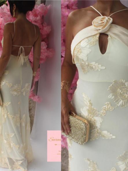 Vestido Flor Mantequilla [3]