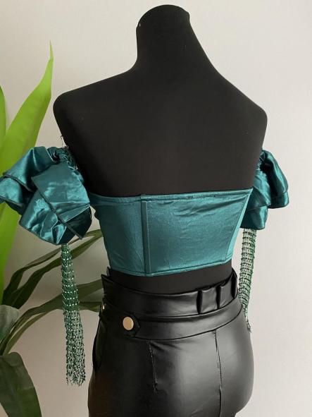 Top Corset Raso Negro [1]