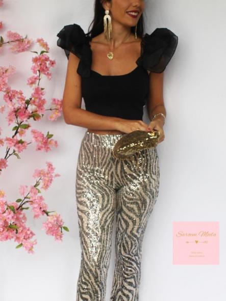 Pantalón Lentejuelas Leopardo [2]