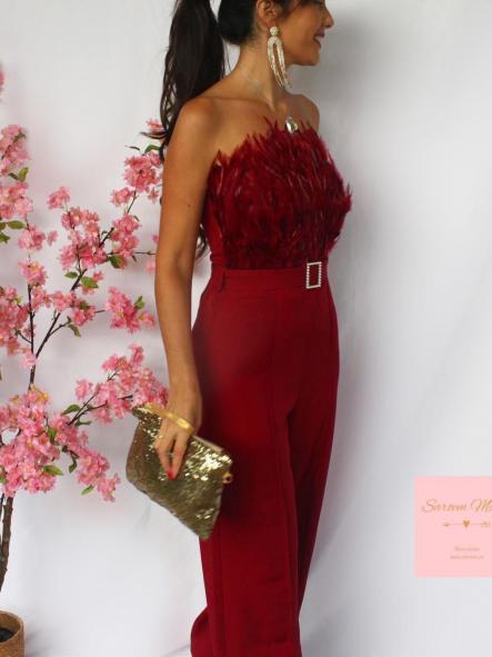 Mono Plumón Burdeos