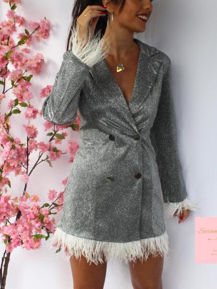 Vestido Blazer Brillantina [1]