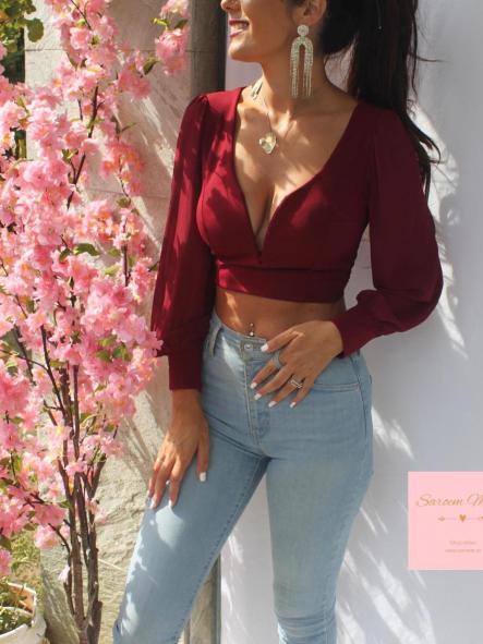Blusa Lazada Burdeos [1]