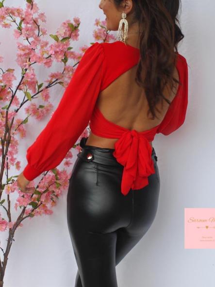 Blusa Lazada Roja [2]