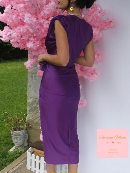 Vestido Damia Morado Satinado [1]
