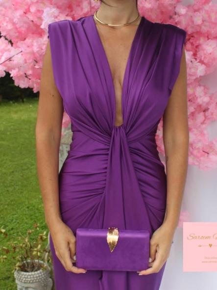 Vestido Damia Morado Satinado [2]