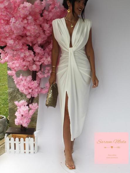 Vestido Damia Blanco Satinado [2]