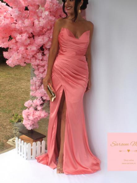Vestido Fira Rosa Salmón 