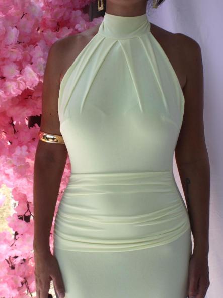 Vestido Marcela Amarillo Pastel [4]