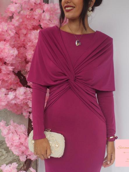 Vestido Sofía Frambuesa [3]