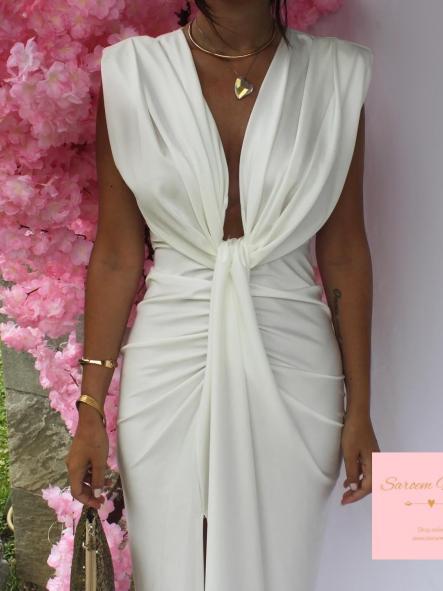 Vestido Damia Blanco Satinado [2]