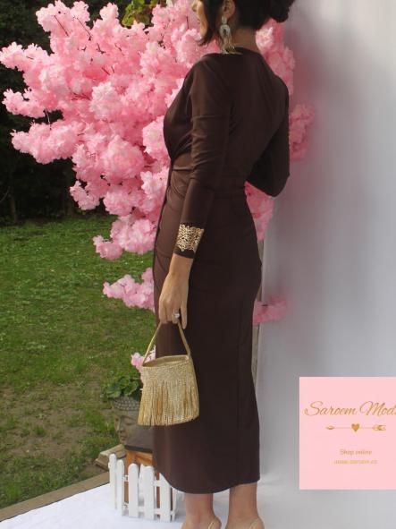 Vestido Damia Marrón Manga Larga  [5]