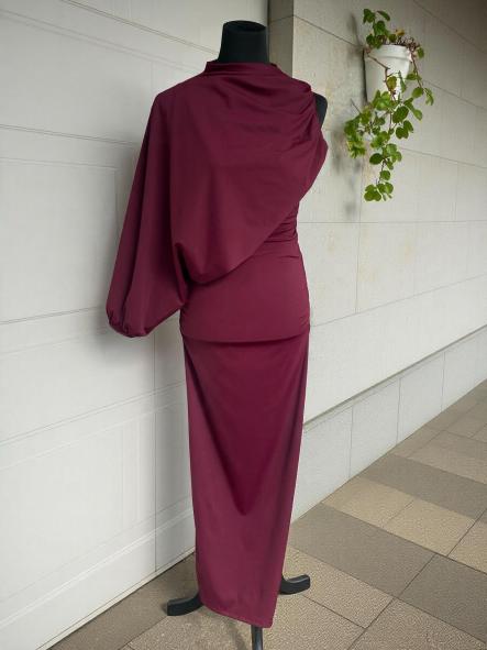 Vestido Elara Burdeos Ciruela [3]
