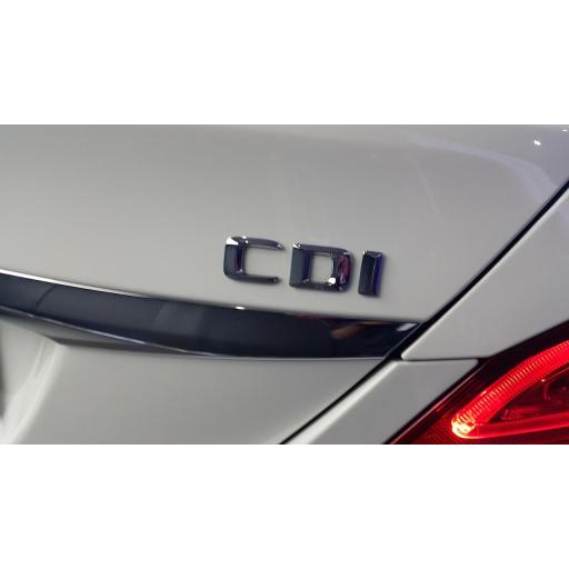 Mercedes  Logo  Trasero  "CDI"  Cromado [2]