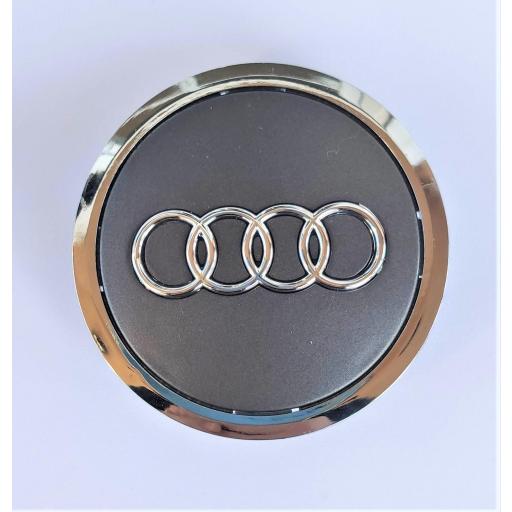 69 x 58 mm. Tapa Buje Rueda Valida para "Audi"   Color  Gris   Diametro:  Exterior 69mm. Interior 58mm. [2]