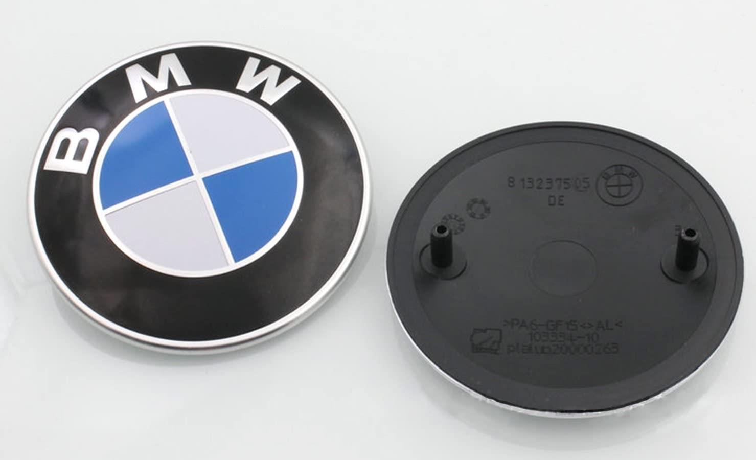 Anagrama Logotipo BMW  Trasero de 74mm.  +  Delantero  de 82 mm- diametro  (Conjunto)