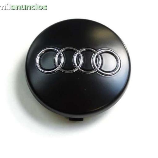60 x 56 mm. Tapa Buje Rueda  "Audi"   Color  Negro  Diametro:  Exterior 60mm. Interior 56mm."