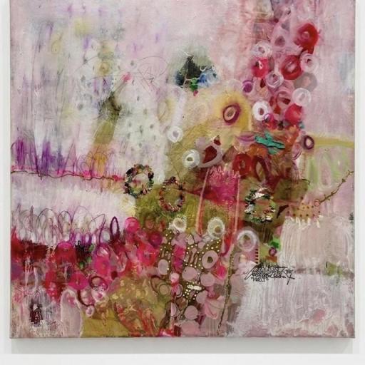 Cuadro Abstracto Pintado a Mano – Personalizado y por Encargo - 70x70 cm – Sin marco. Envío incluído [0]