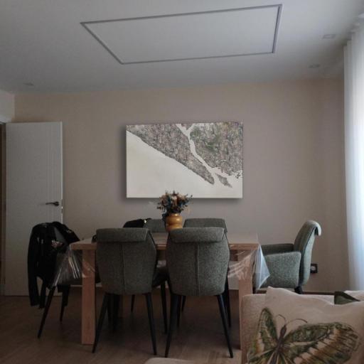 Cuadro Abstracto con textura “Punta Umbría”  116x73 Obra original sin marco [1]