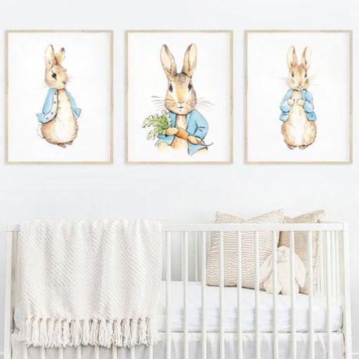 3 LAMINAS INFANTILES Peter rabbit