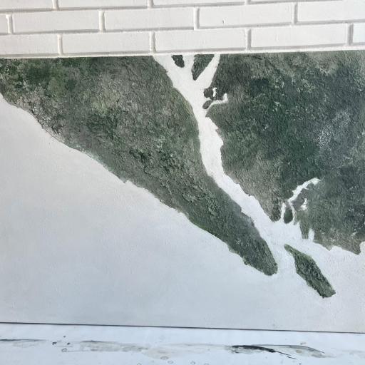 Cuadro Abstracto con textura “Punta Umbría”  116x73 Obra original sin marco [2]