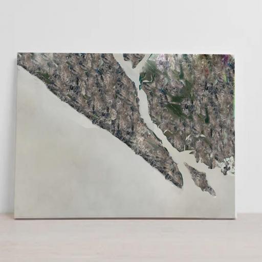 Cuadro Abstracto con textura “Punta Umbría”  116x73 Obra original sin marco [0]