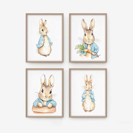 4 LAMINAS INFANTILES Peter rabbit [0]