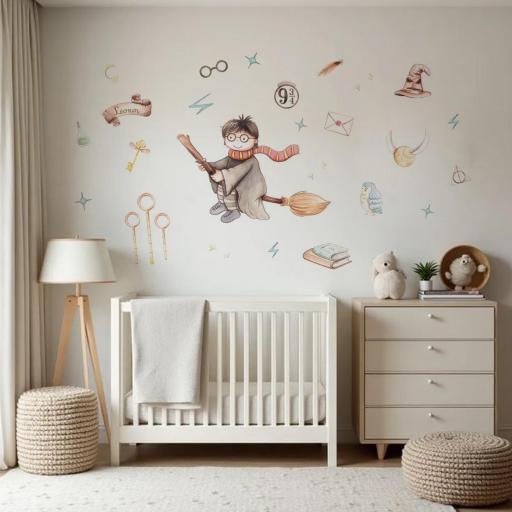 Vinilo Infantil de Harry Potter | Decoración Mágica para Habitaciones de Bebés [1]