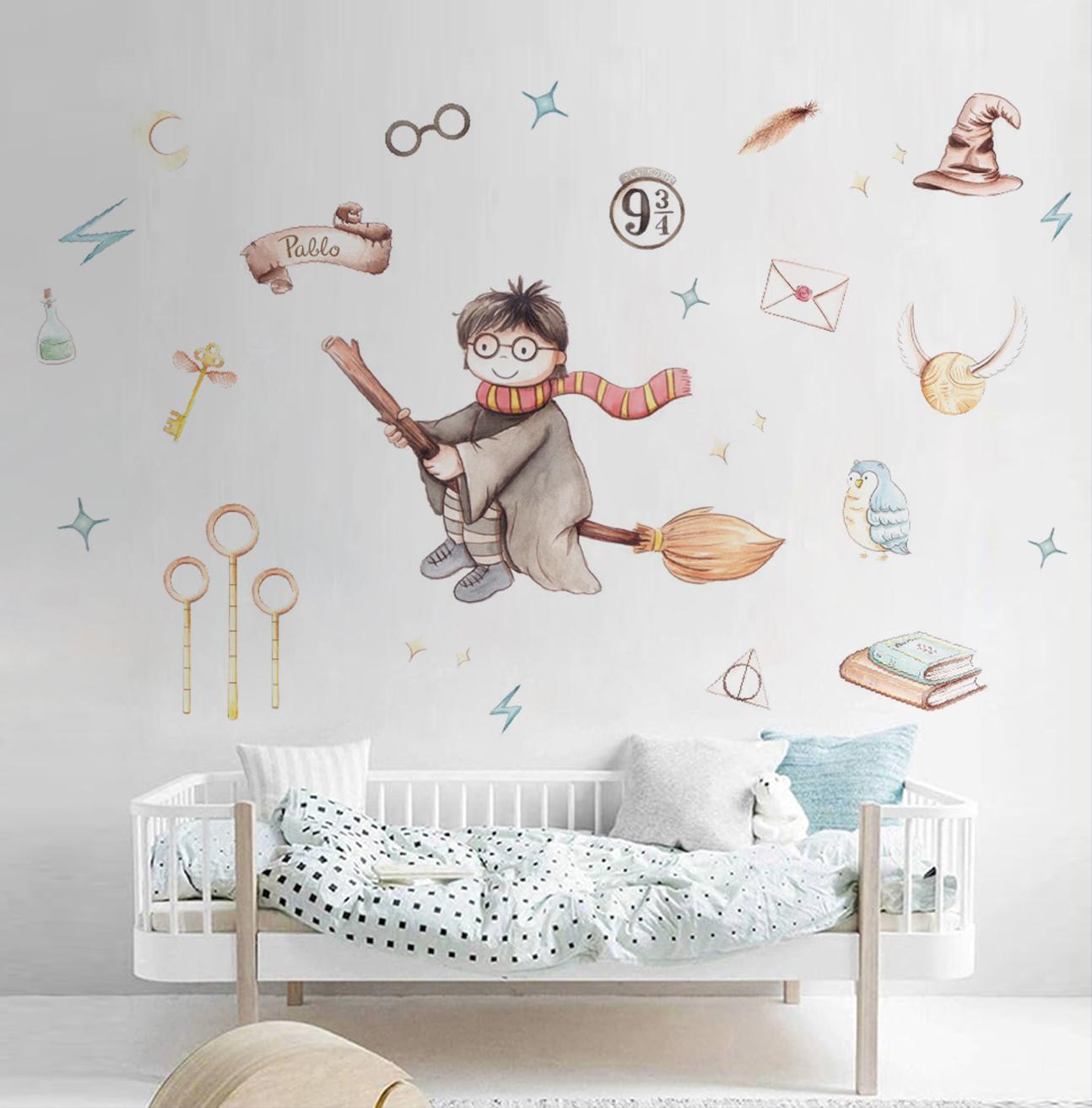 Vinilo Infantil de Harry Potter | Decoración Mágica para Habitaciones de Bebés