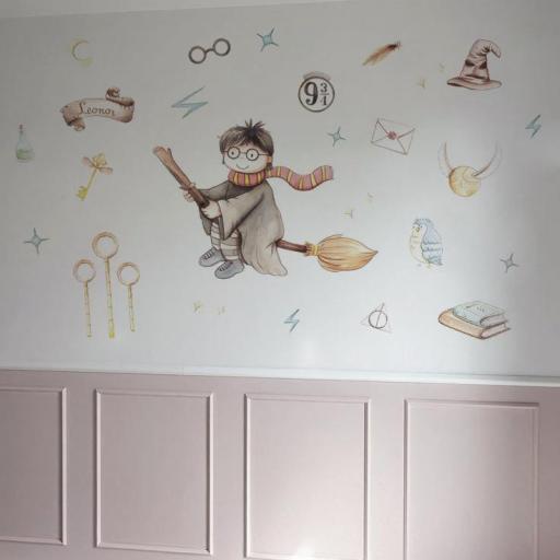 Vinilo Infantil de Harry Potter | Decoración Mágica para Habitaciones de Bebés [2]