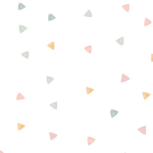 VINILO INFANTIL: triángulos en tonos pastel [1]