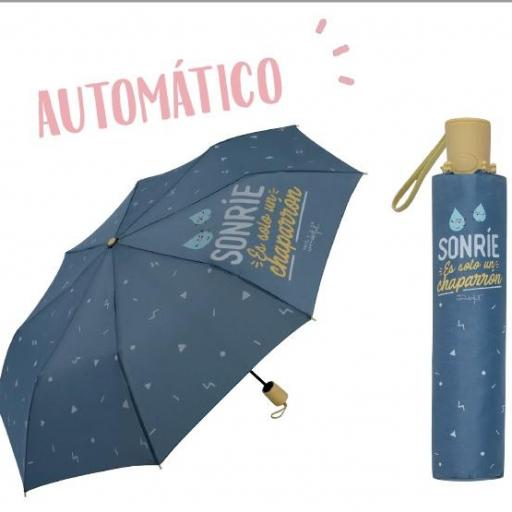Paraguas Automatico sonrie es solo un chaparron [0]