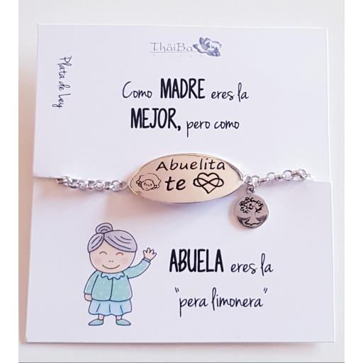 Pulsera en Plata para la Mejor Abuela [0]