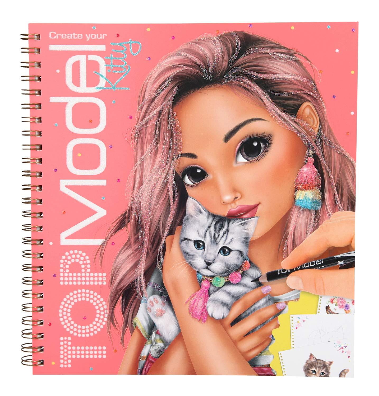 Top Model Create Your Kitty - Libro para Colorear