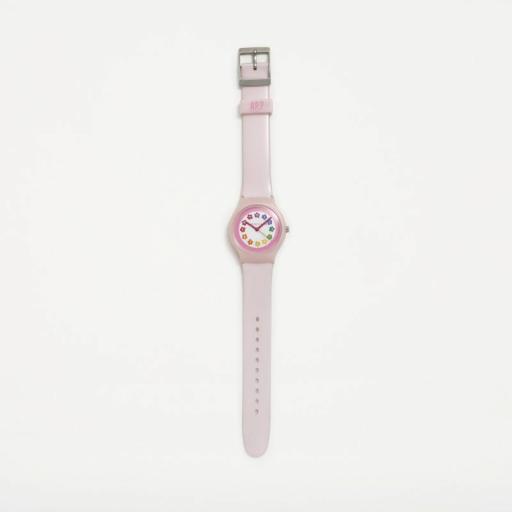 Reloj Pequeño Fip rosa esfera flores [1]