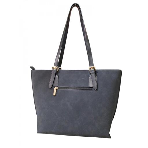 Bolso Shopper Ante Negro Amichi [1]
