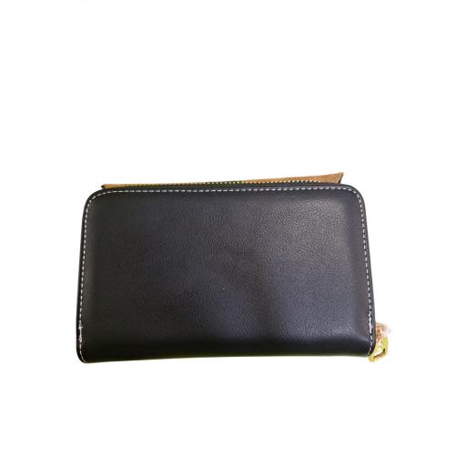 Cartera Billetero Amichi Negro Camel [1]