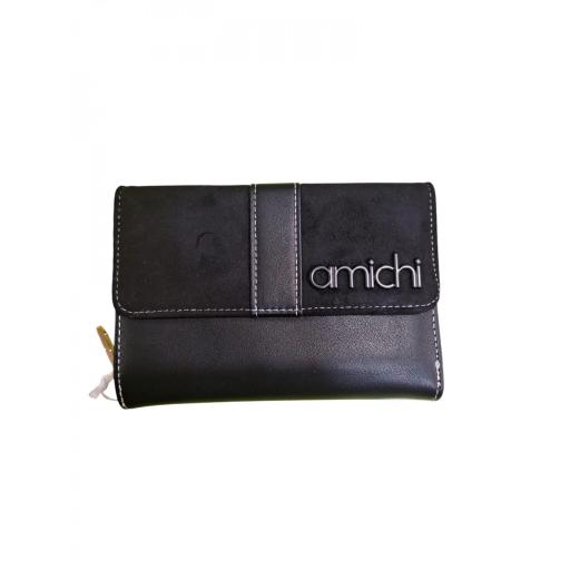 Cartera Billetero Amichi Negro