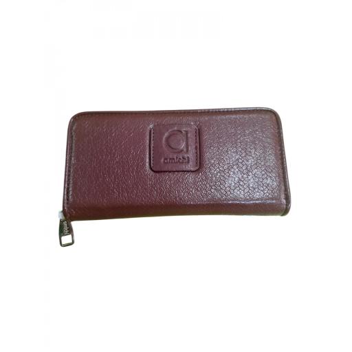 Cartera Billetero Amichi Burdeos