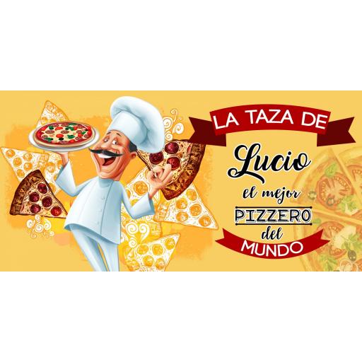 Taza para el mejor Pizzero Personalizada [1]