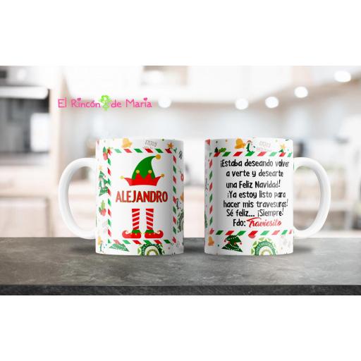 Taza Personalizada Elfo o Elfa