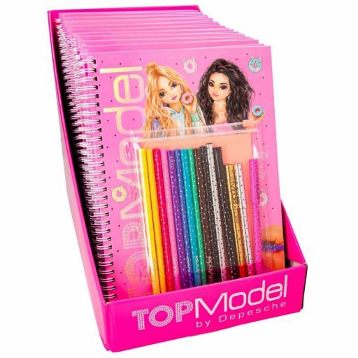 TOPModel Libro de Colorear con Set de Colores  [3]