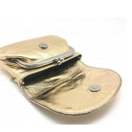 Monedero Piel Oro Brillante [1]