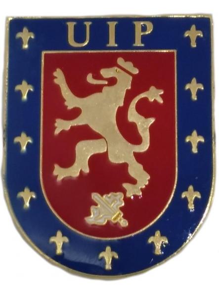 Policía Nacional CNP Unidad de Intervención Policial UIP placa metálica de pecho badge [0]